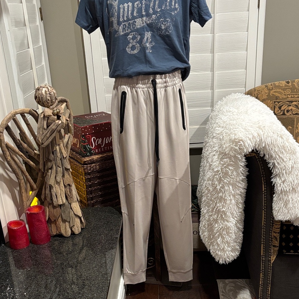 Tek Gear Men's Light Gray Joggers plus FREE matching t-shirt with pants purchase